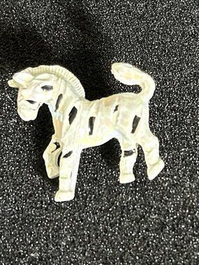 Vintage Zebra Brooch